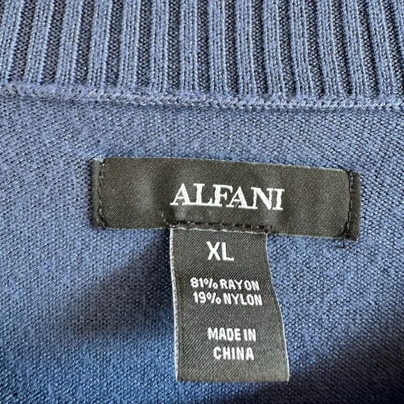 🎉5 for $40🎉 Alfani Sweater Pullover Women Size XL Blue - Picture 6 of 9